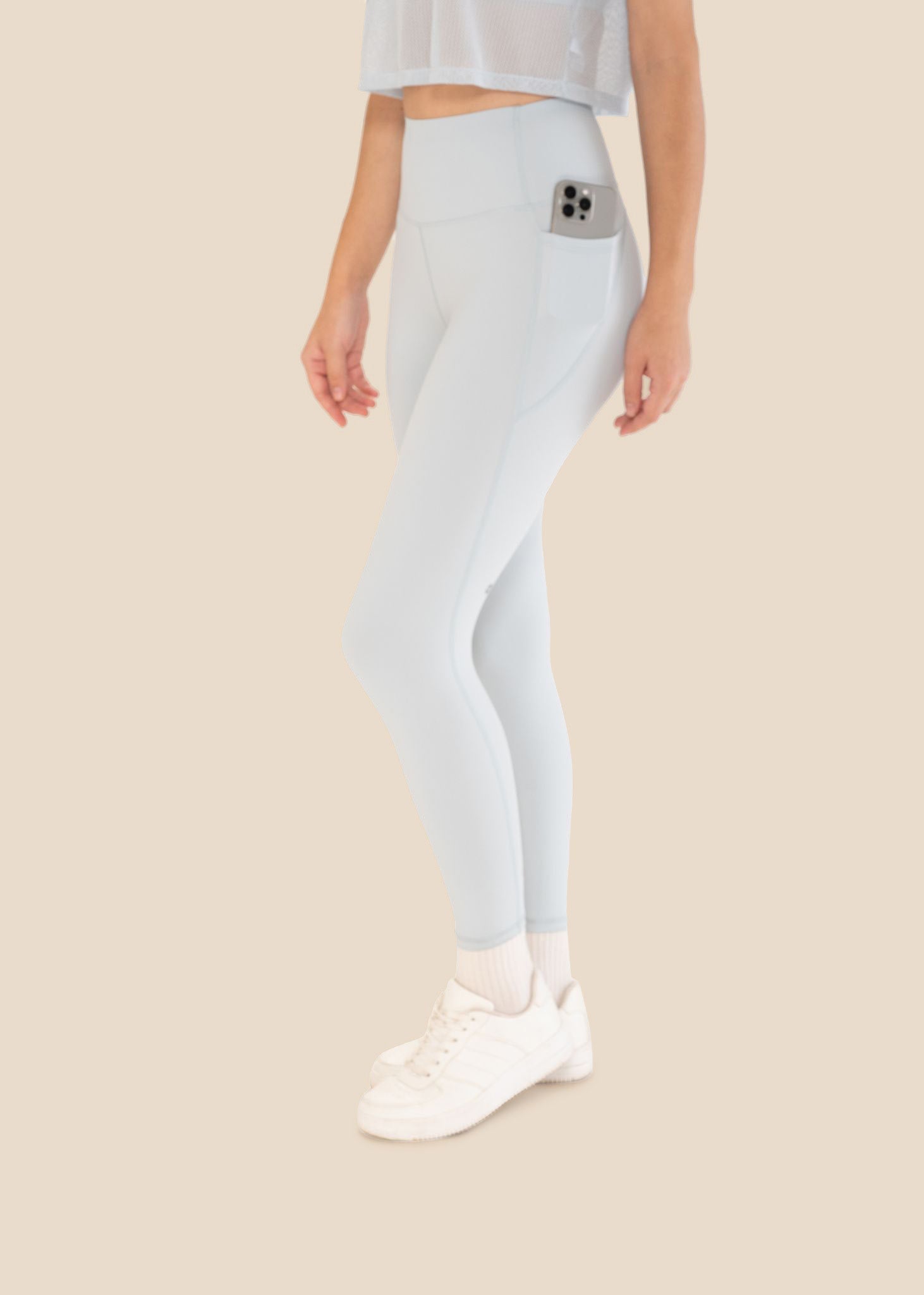 StrchFlex Power soft Leggings - Powder Blue - 4