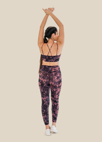 Low Impact Printed Sports Bra - Delicate Pink - 6