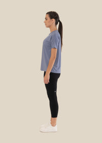 StrchFlow Performance Tee - Deep Periwinkle - 4