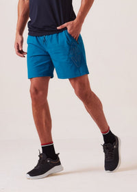 Men Regular Fit Gym Shorts - Teal - 1