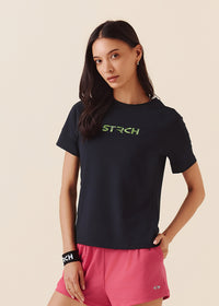 Women Fitness Top - Jet Black - 1