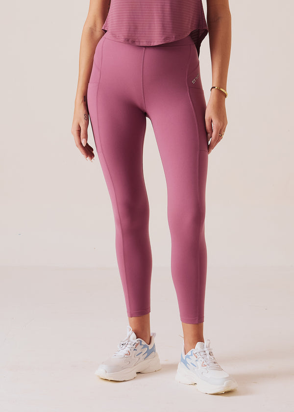 Women Fitness Training Pants - Grape Nector - 1