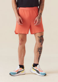 Men Quick Dry Workout Shorts - Coral - 1