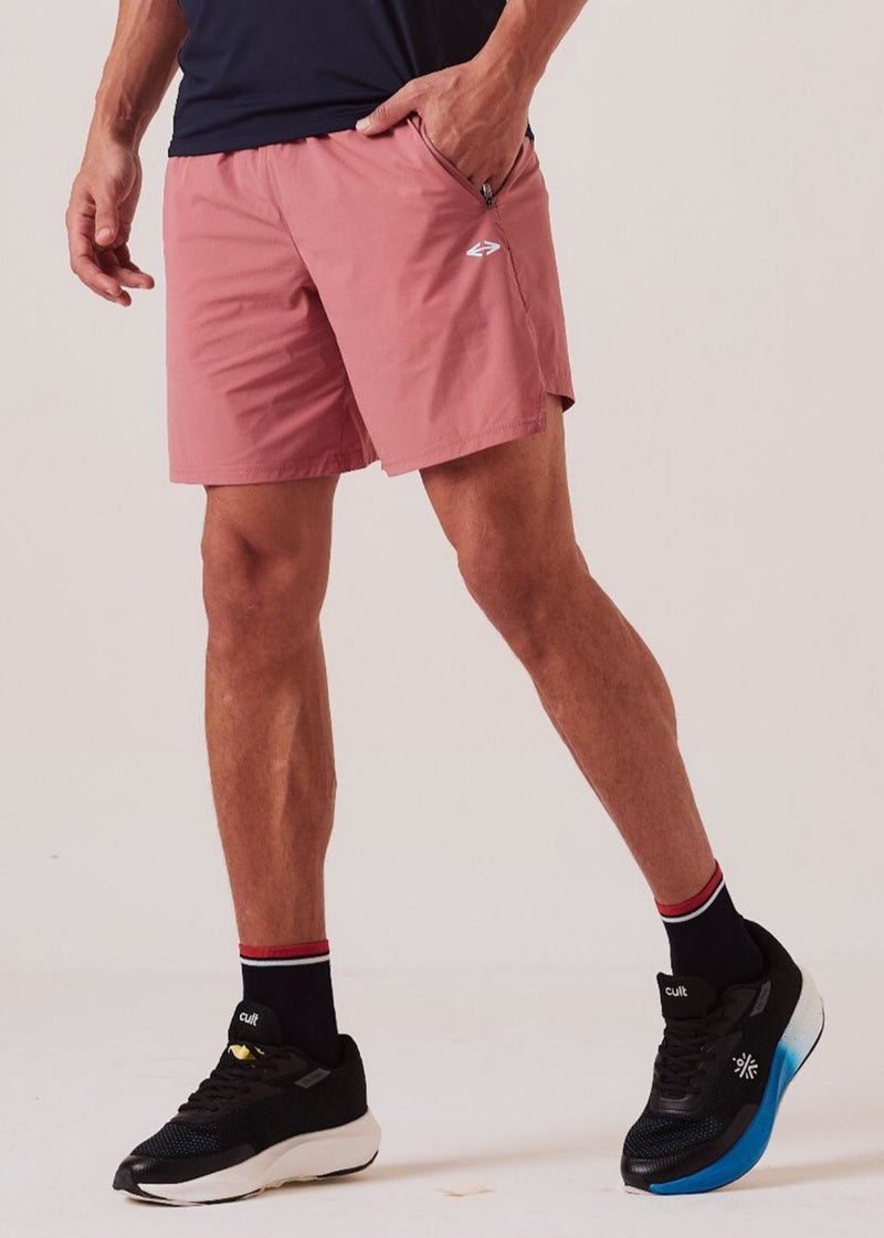 Men Quick Dry Training Shorts - Dusty Rose