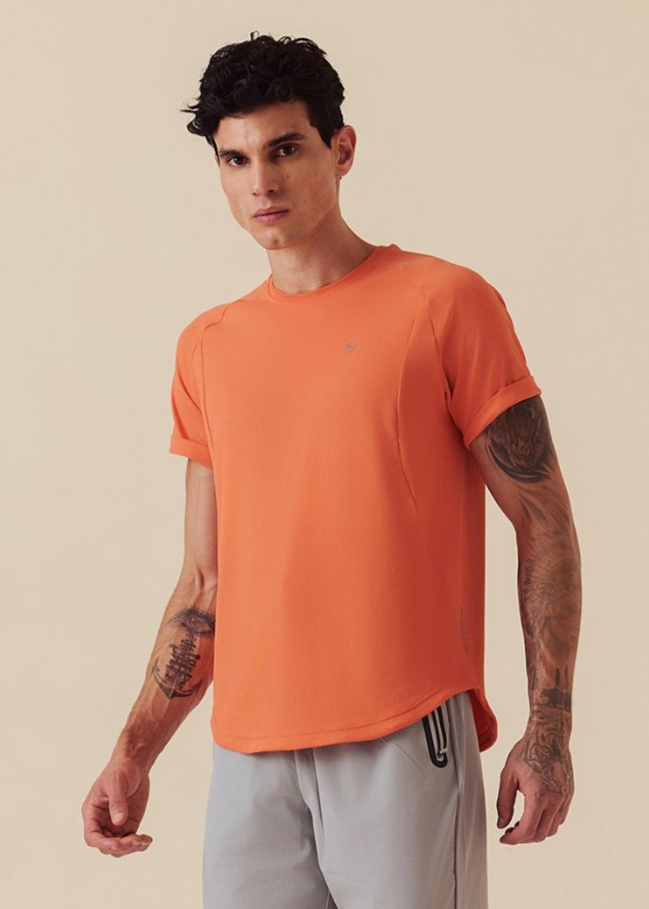 Men Performance Fit T-Shirt - Coral - 1