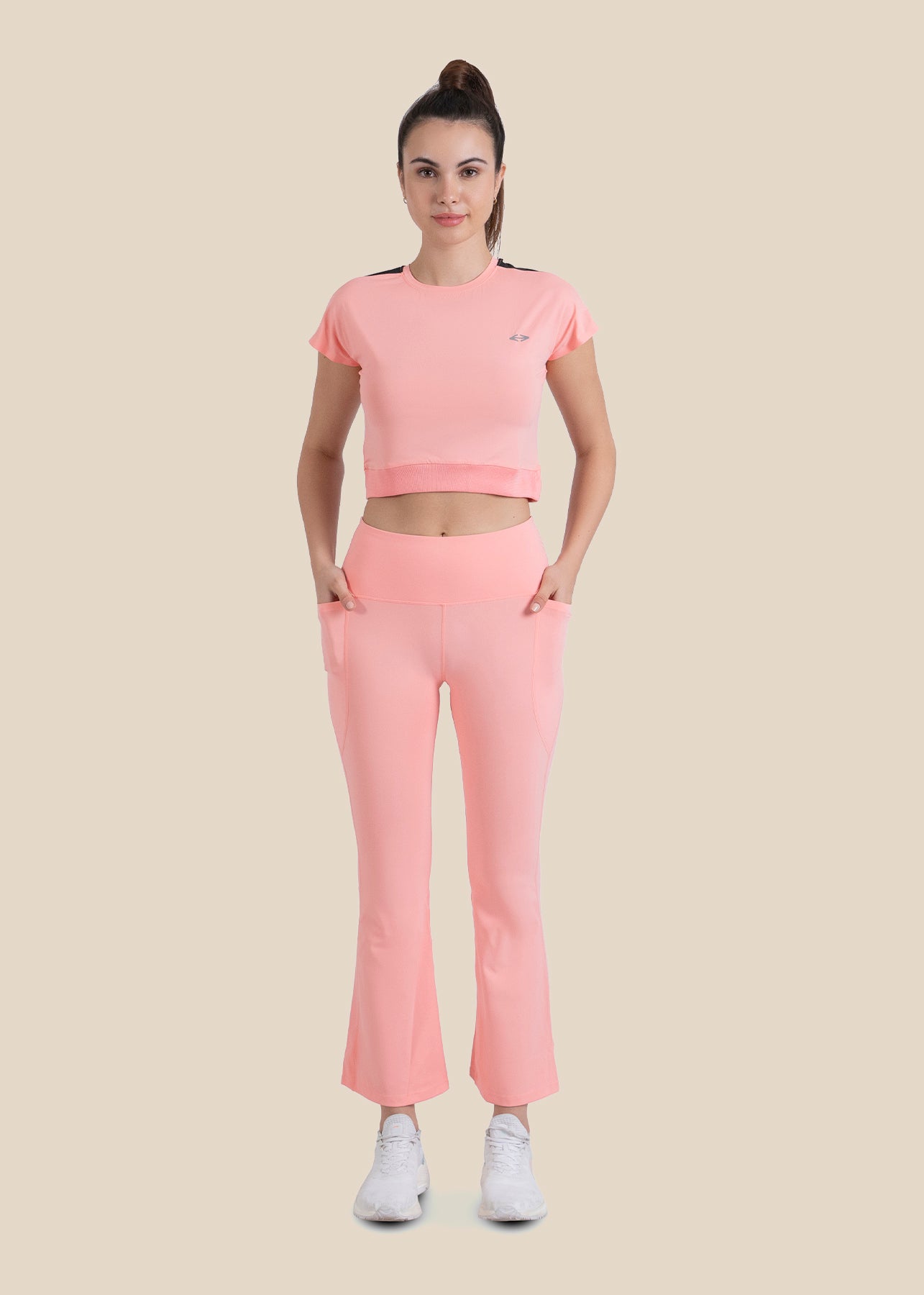 Gym core Cropped Tee - Peach