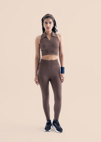 Seamless Workout Core leggings - Mocha Brown - 2