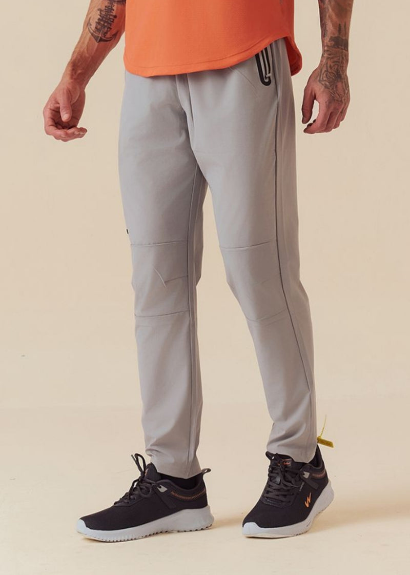 Bonded Zipper Track Pants - Ultimate Grey