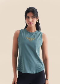 Women Wonder Icon Tank - Pine - 1