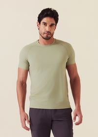 Men Mesh Gym T-Shirt - Fawn Green - 1
