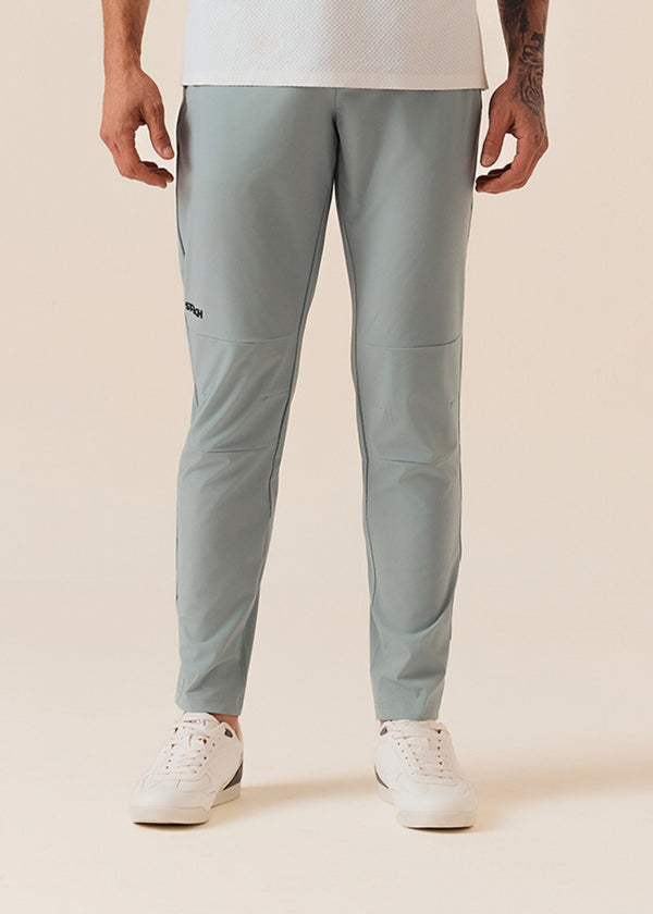 Men Zip Pocket Gym Pants - Sage Green - 1