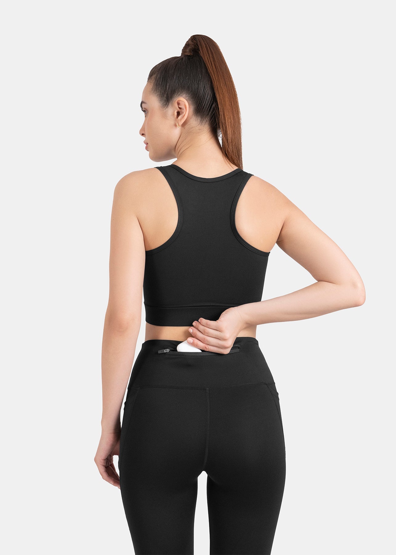 StrchFlex High rise Flare Leggings - Black