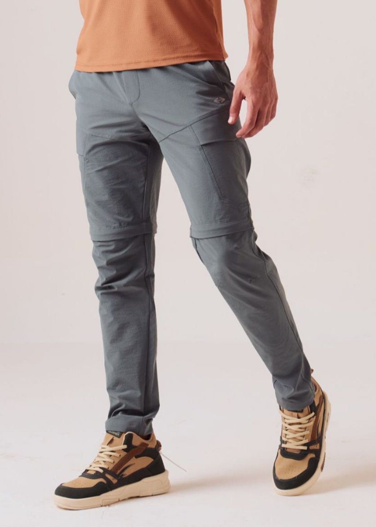 Slim Fit Performance Track Pants - Moss Green