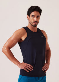 Men Gym Tank Top - Jet Black - 1