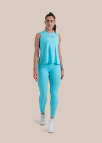 Strch Flex Tie-Back Tank - Blue - 2