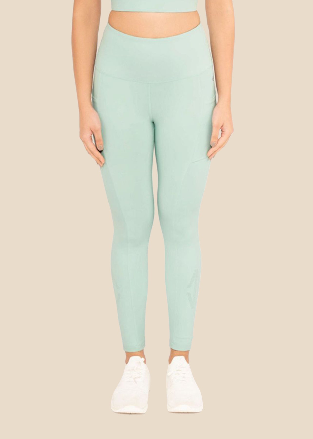StrchFlex Workout Leggings - Mint Green - 1