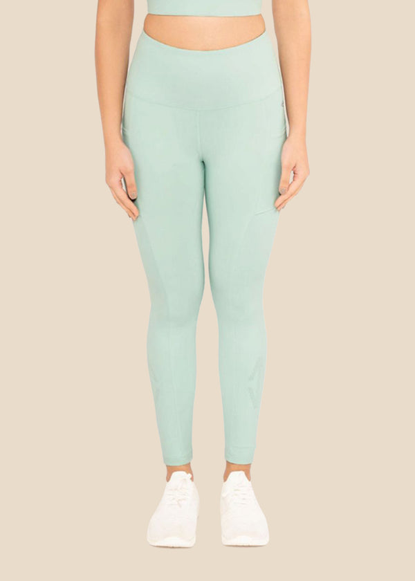 StrchFlex Workout Leggings - Mint Green - 1