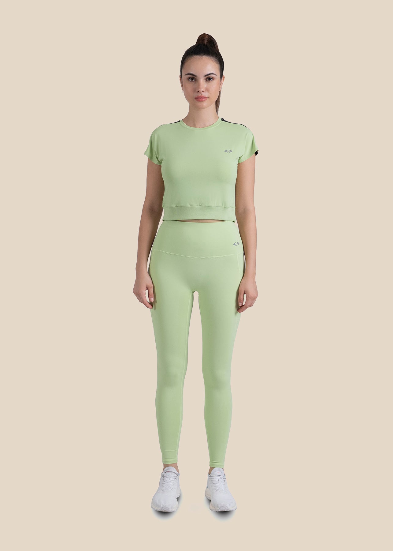 Gym core Cropped Tee - Mint Green