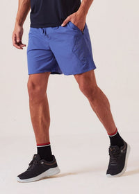 Men Regular Fit Gym Shorts - Slate Blue - 1