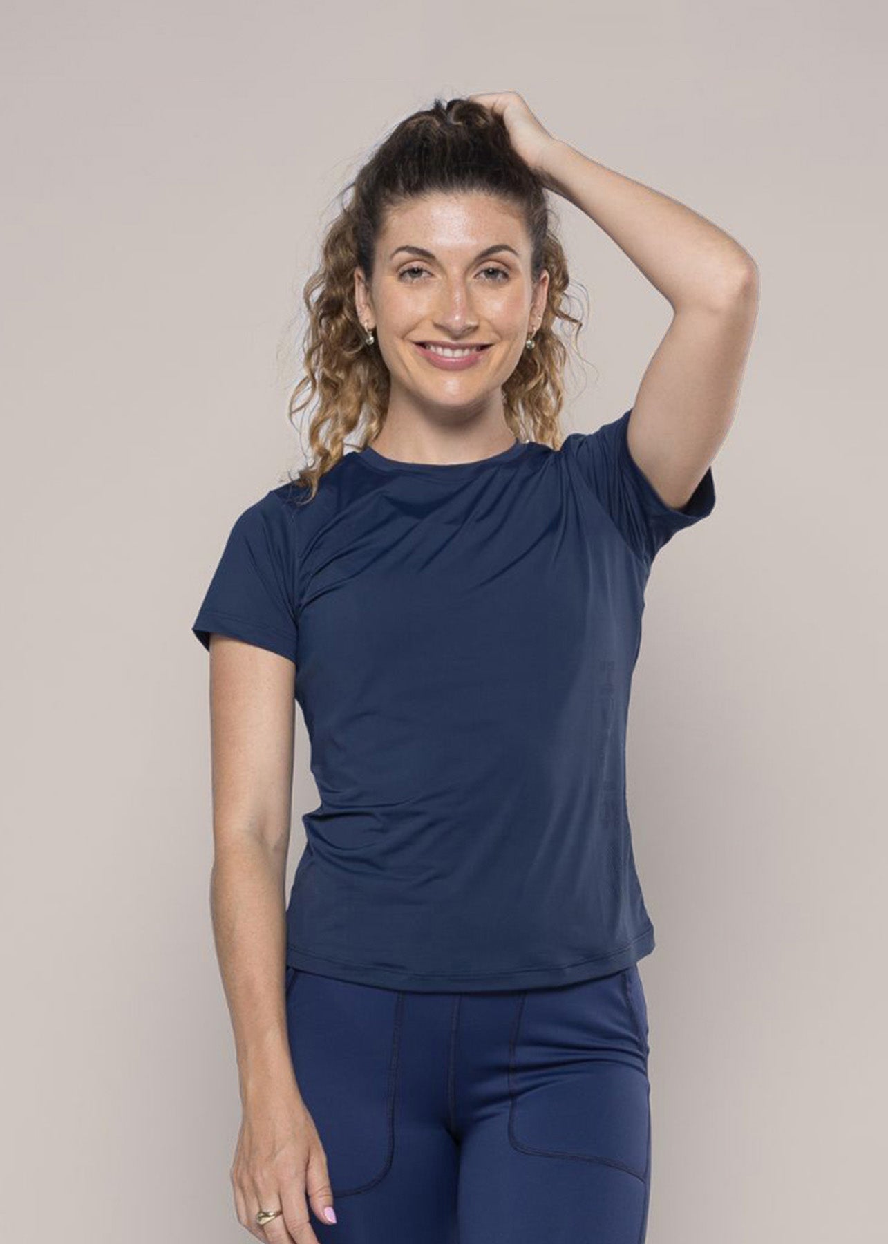 Everyday Workout Tee - Navy Blue - 1