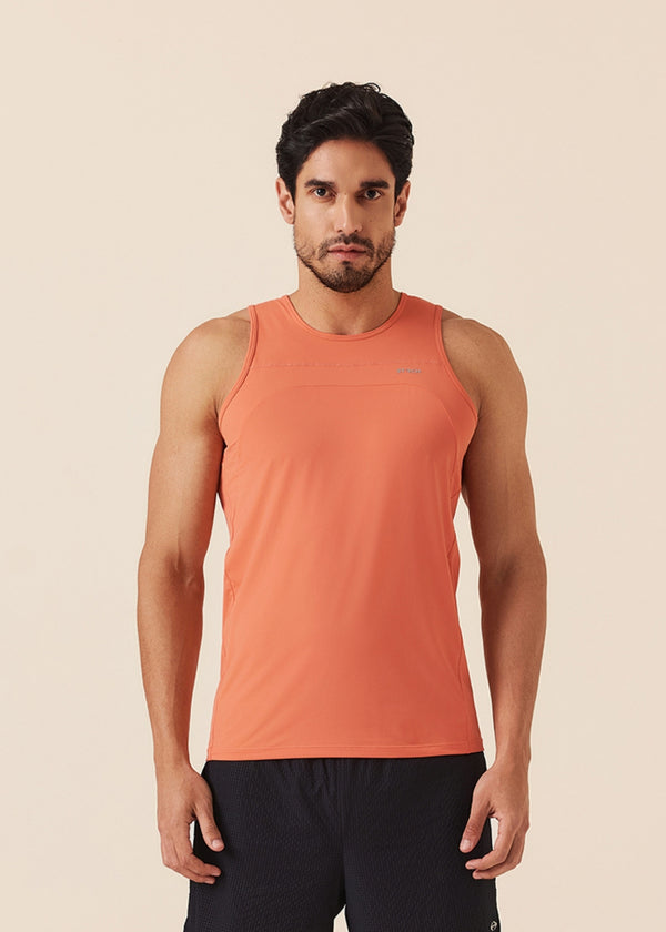 Men Gym Tank Top - Coral - 1