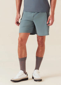 Men Dual Zip Pocket Shorts - Pine Green - 1