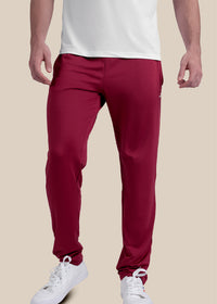 Men Straight Fit Track Pants - Maroon - 1