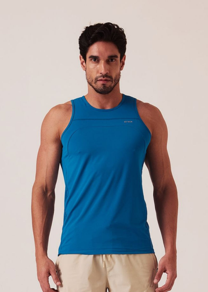 Muscle Gym Tank - Teal
