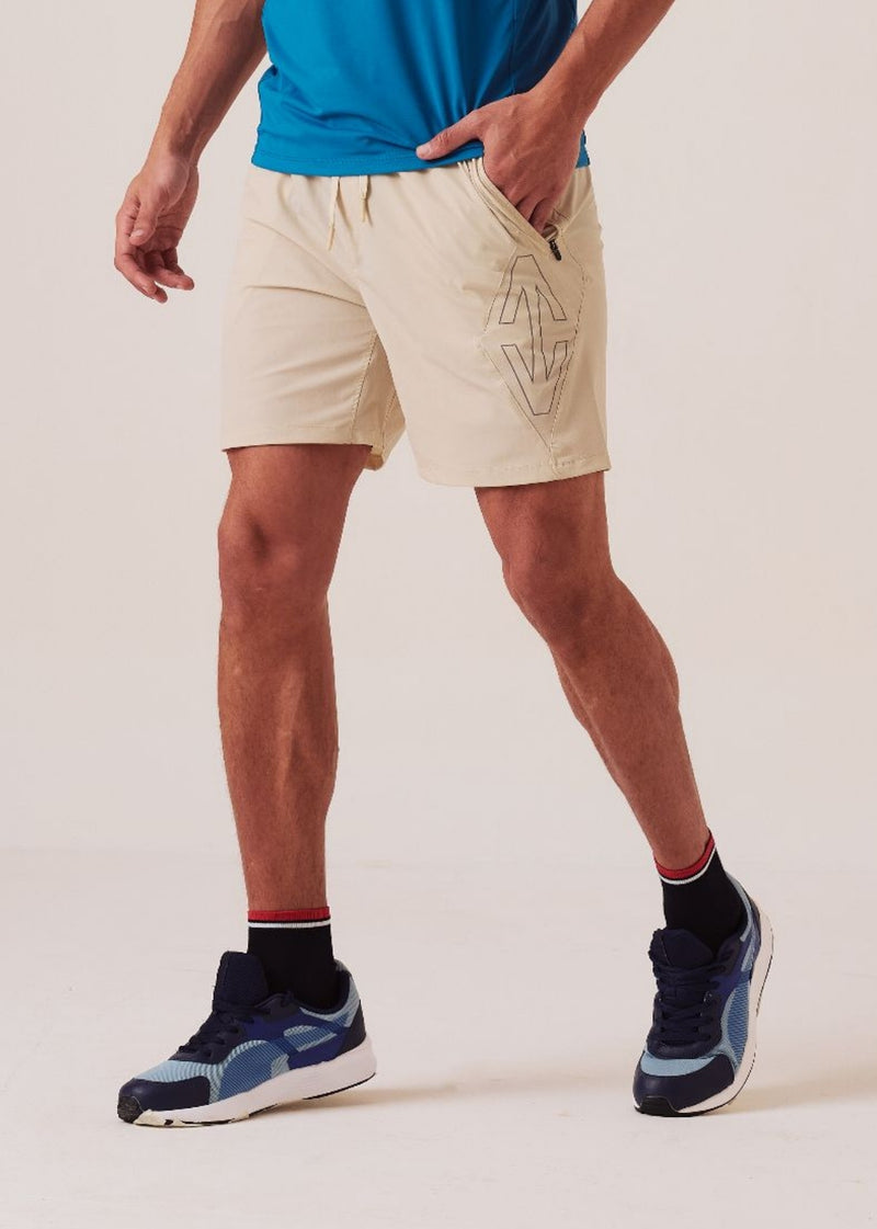 Men Regular Fit Gym Shorts - Fawn