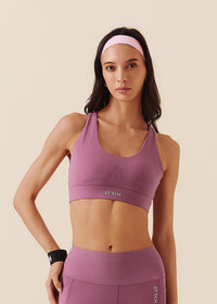 Women Breathable Racerback Bra - Grape Nector - 1