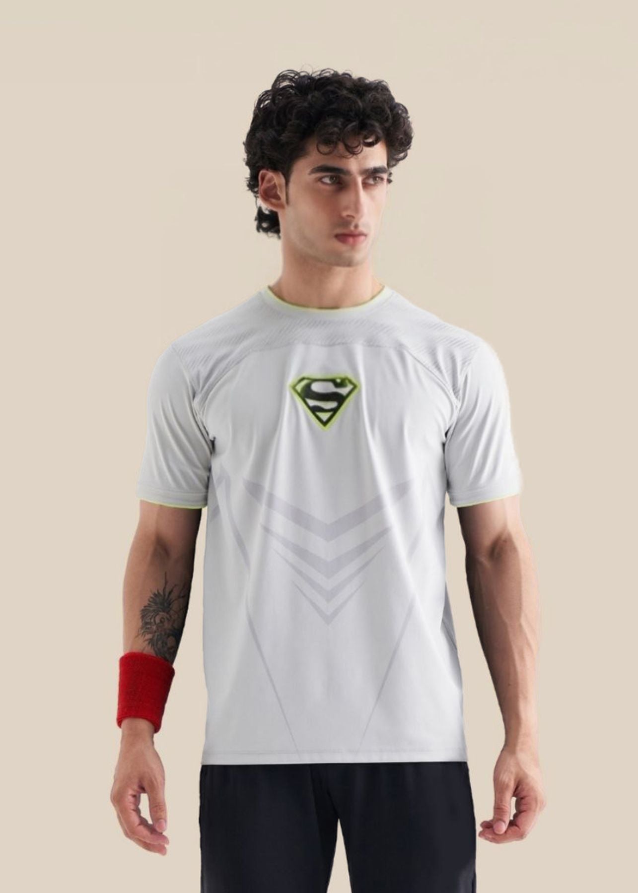 Men Superman Logo Tee - White - 1