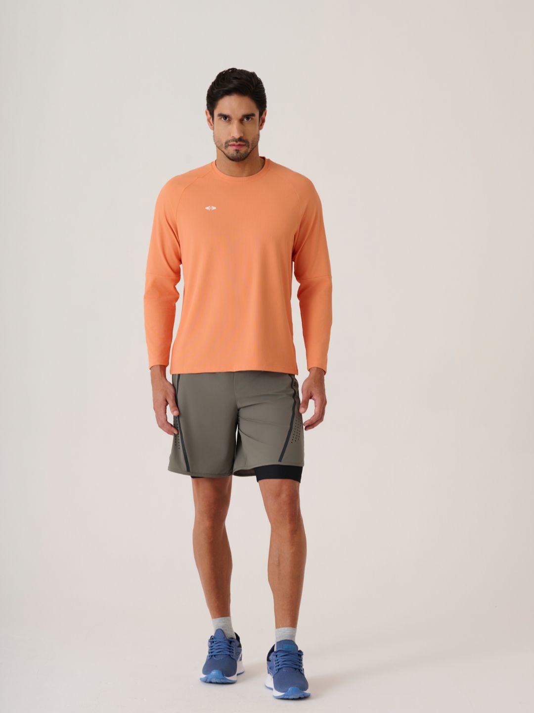 Men Full Sleeve Performance Tee - MutedOrange