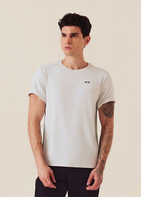 Men Color Block Gym T-Shirt - Silver Grey - 1