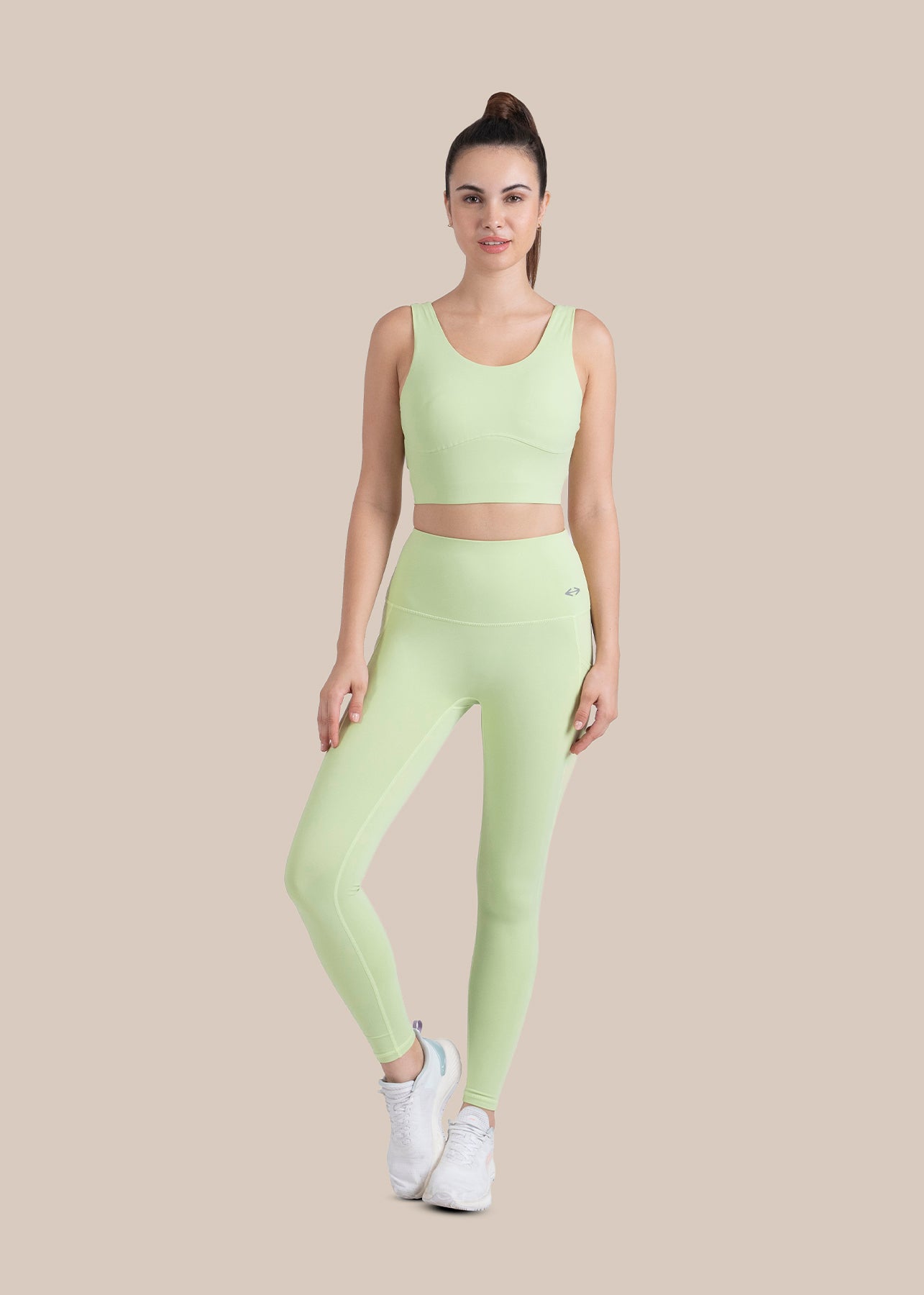 High Impact full coverage sports bra - Mint Green
