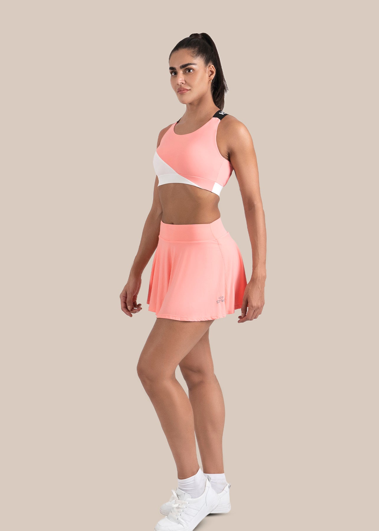 StrchFlex Medium support sports bra - Peach - 5
