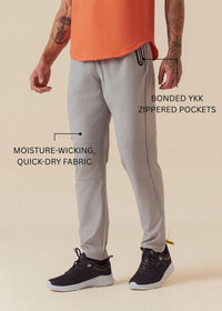 Men Zip Pocket Gym Pants - Ultimate Grey - 3