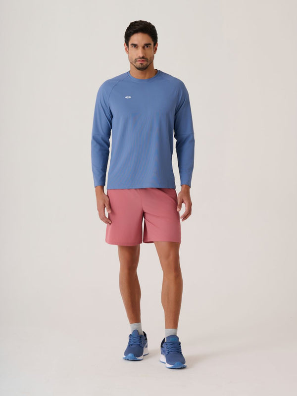 Men Full Sleeve Performance Tee - AirforceBlue