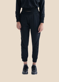 Play Core Snap Botton Track Pants - Black - 1