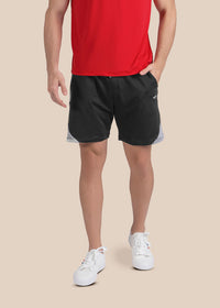 Mens Performance Zip Shorts - Black - 1