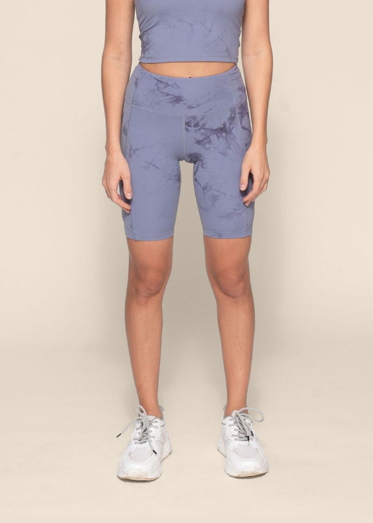 Women's 7 Pocket Tie Dye Tights - Ice Blue - 1