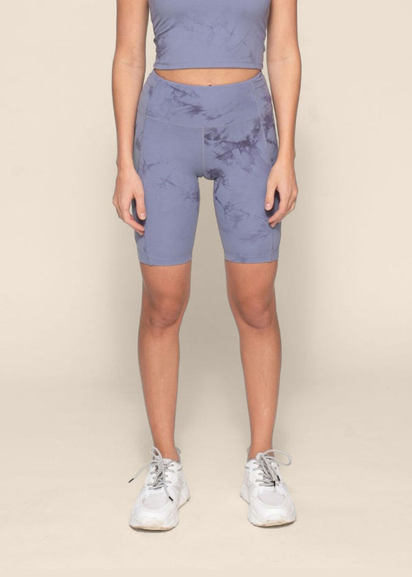 Women's 7 Pocket Tie Dye Tights - Ice Blue - 1
