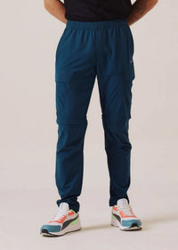 Men Regular Fit Track Pants - Dark Teal - 1