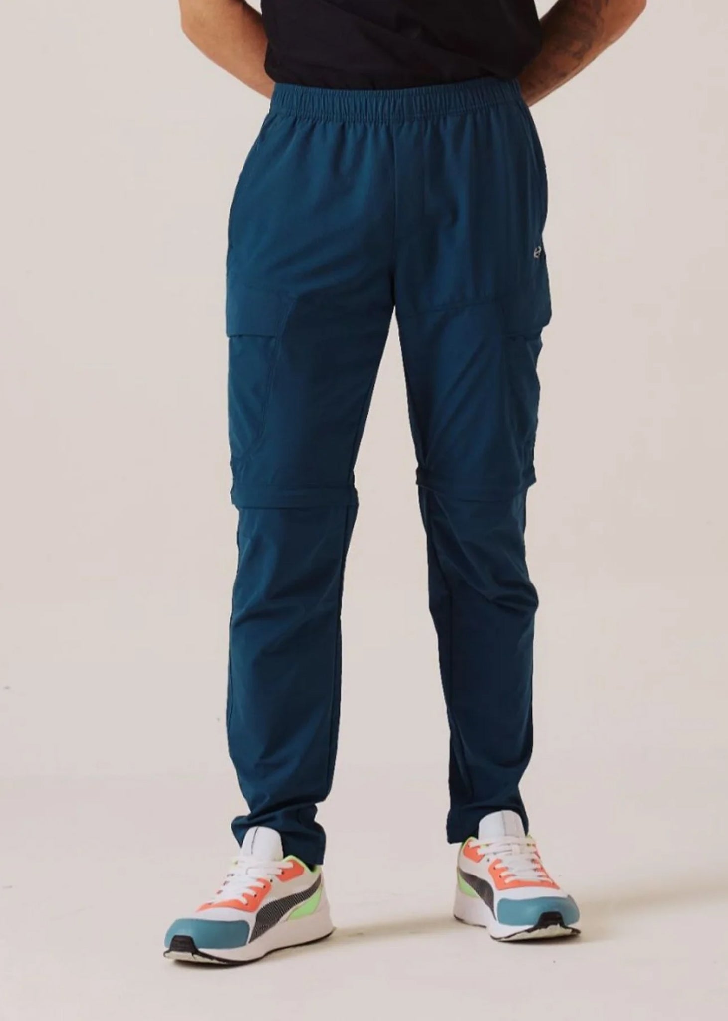 Men Regular Fit Track Pants - Dark Teal - 1