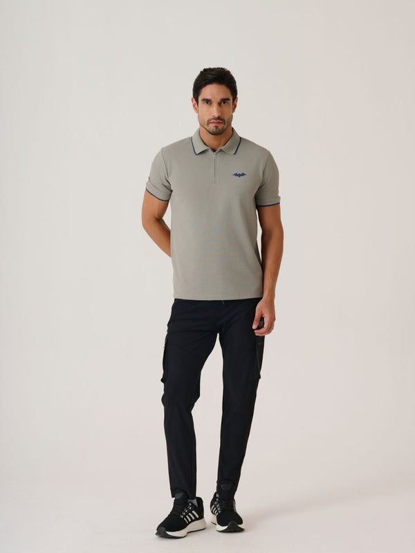 Men Dark Knight Polo 
- StoneGrey