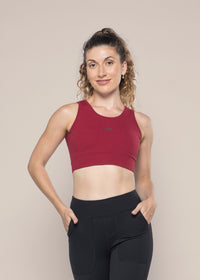 Women Stylish Open Back Bra Maroon - 4