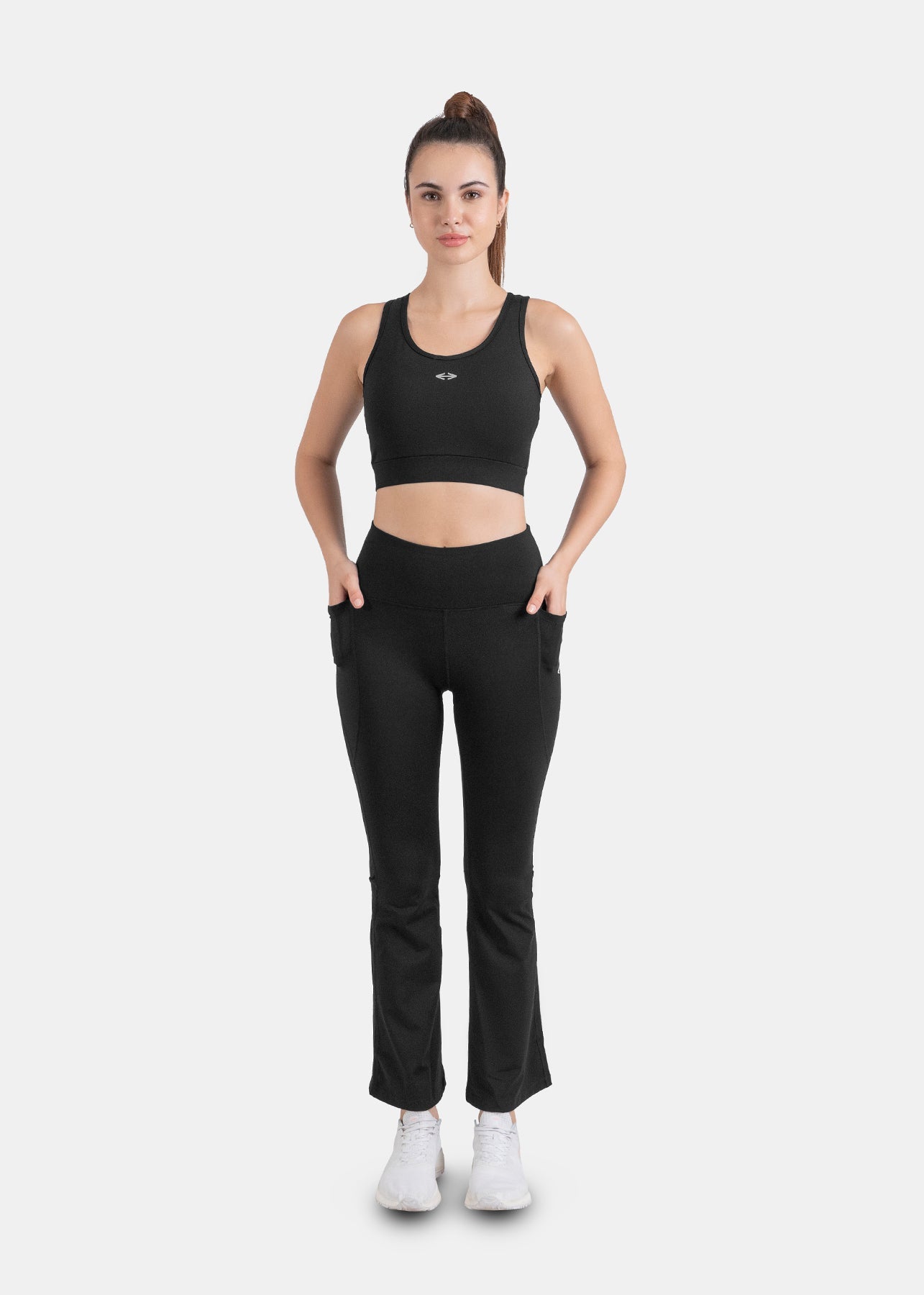 High Impact Basic Workout Sports Bra - Black - 1