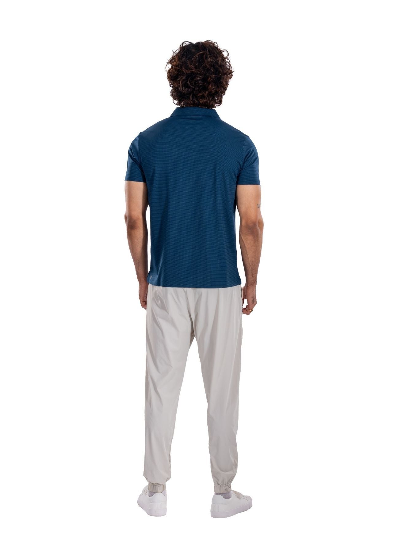 Men Slim Fit Polo Tshirt Sea Blue - 3