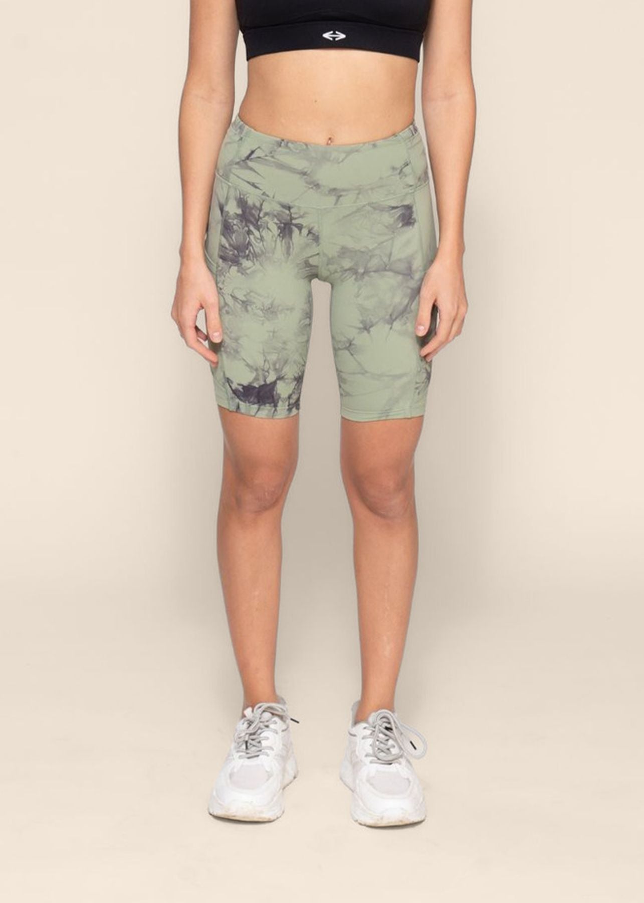 Women Tie Dye Tights - Green