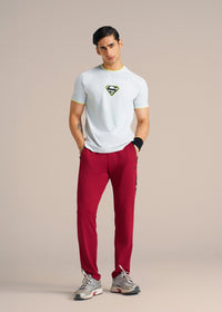 Man of Steel Track Pant - Maroon - 2