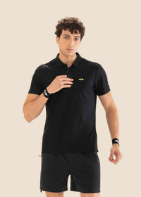 Men Structured Polo - Black - 1